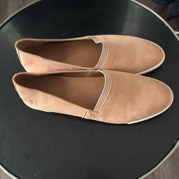 Frye Shoes - RARE COLOR Frye Tan Slip-On Women's Slip on Sneakers Melanie Nubuck 11